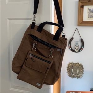 KAVU Shoulder Bag + removable bag  on front